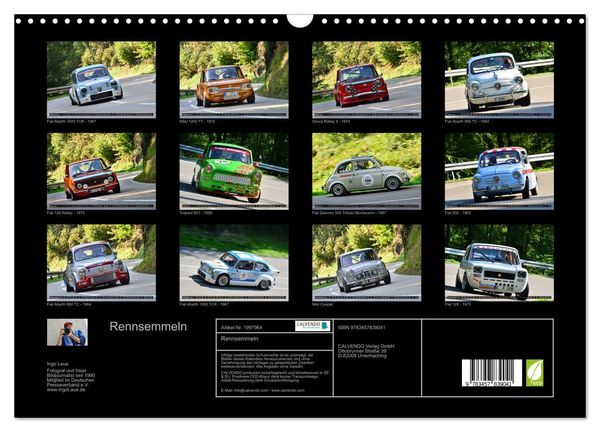 Produktbild: Rennsemmeln (Wandkalender 2026 DIN A3 quer), CALVENDO Monatskalender