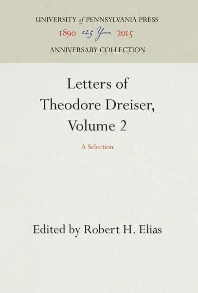 Produktbild: Letters of Theodore Dreiser, Volume 2