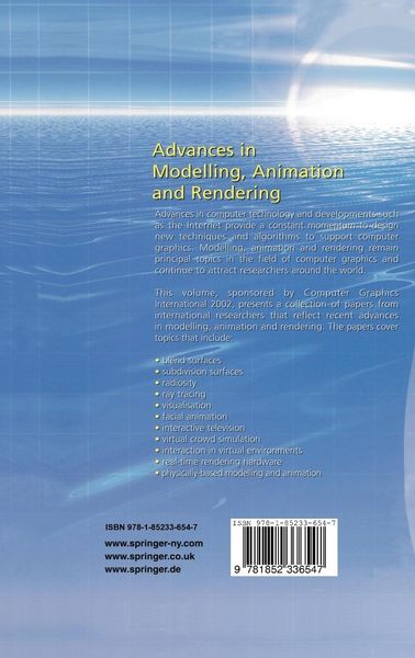 Produktbild: Advances in Modelling, Animation and Rendering