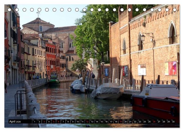 Produktbild: Auf den Kan&auml;len von Venedig (Tischkalender 2026 DIN A5 quer), CALVENDO Monatskalender