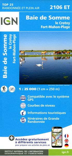 Baie de Somme - Foret de Crecy - Le Crotoy 1:25 000