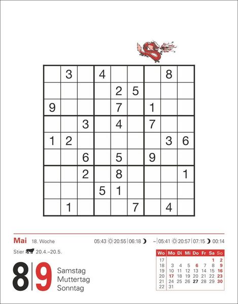 Produktbild: Sudoku Tagesabrei&szlig;kalender 2027 - Das Kult-R&auml;tsel aus Japan