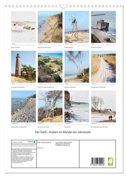 Produktbild: Der Dar&szlig; - K&uuml;sten im Wandel der Jahreszeit (Wandkalender 2026 DIN A3 hoch), CALVENDO Monatskalender