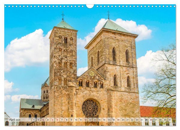 Produktbild: Historisches Osnabr&uuml;ck - Niedersachsen (Wandkalender 2026 DIN A3 quer), CALVENDO Monatskalender