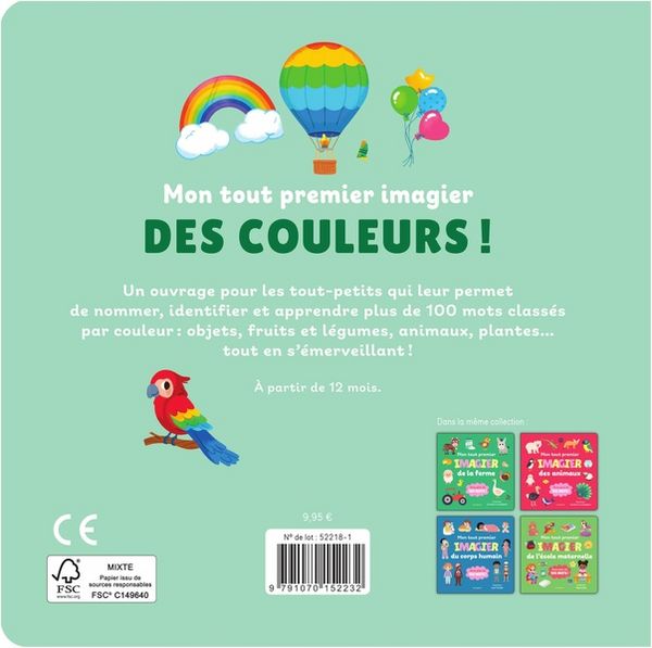 Produktbild: Mon Tout Premier Imagier des Couleurs : Avec Plus de 100 Mots !
