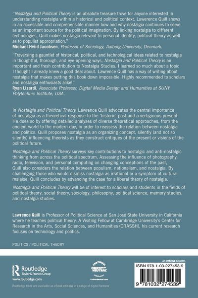 Produktbild: Nostalgia and Political Theory