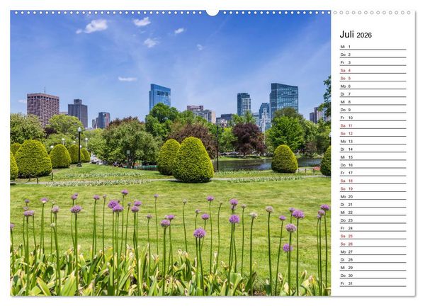 Produktbild: Stadtansichten aus Boston (hochwertiger Premium Wandkalender 2026 DIN A2 quer), Kunstdruck in Hochglanz