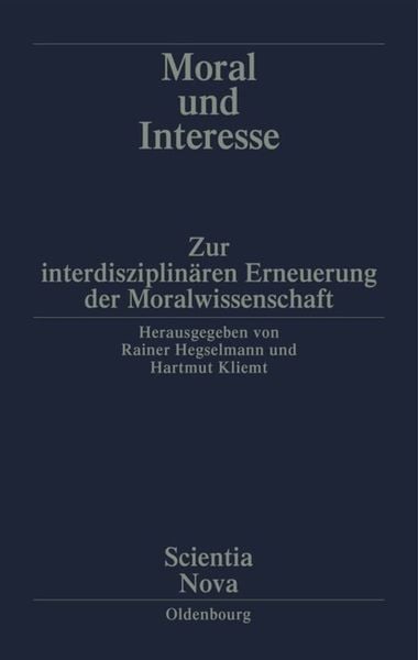 Produktbild: Moral und Interesse