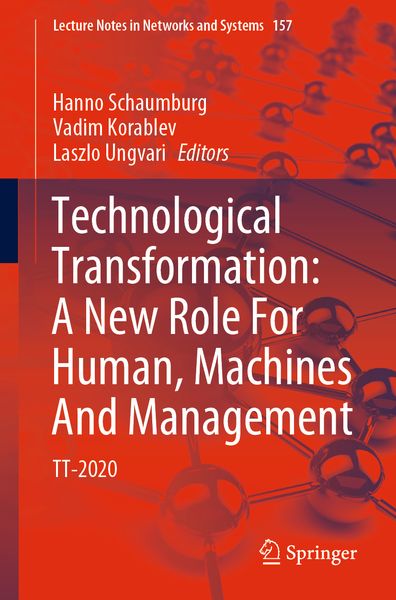 Produktbild: Technological Transformation: A New Role For Human, Machines And Management