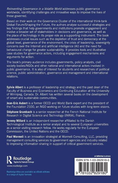 Produktbild: Reinventing Governance in a Volatile World