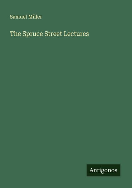 Produktbild: The Spruce Street Lectures