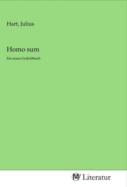 Homo sum, Taschenbuch von , MV-Literatur, 9783968740348