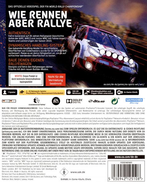 Produktbild: EA Sports WRC