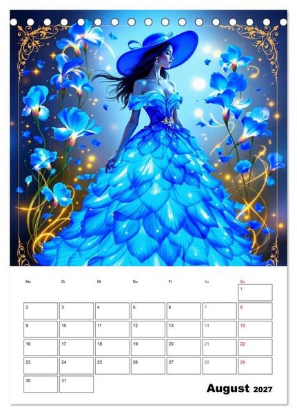 Produktbild: Kleider aus Licht (Tischkalender 2027 DIN A5 hoch), CALVENDO Monatskalender