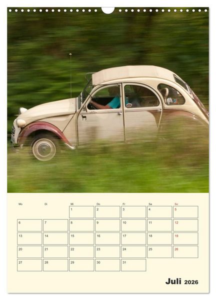 Produktbild: Citro&euml;n 2CV - Lebensart Ente (Wandkalender 2026 DIN A3 hoch), CALVENDO Monatskalender