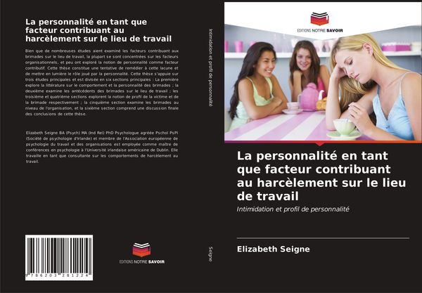 Produktbild: La personnalit&eacute; en tant que facteur contribuant au harc&egrave;lement sur le lieu de travail