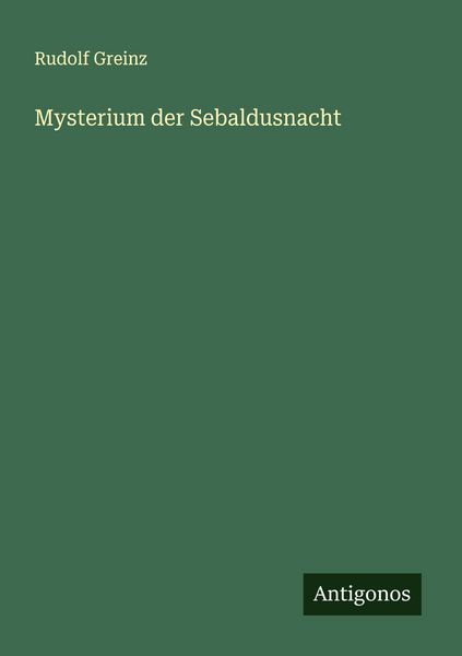 Produktbild: Mysterium der Sebaldusnacht