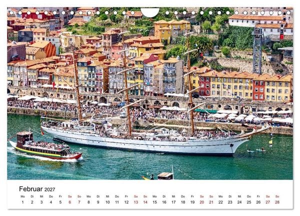 Produktbild: Porto und Gaia - Ausblicke und Einsichten (Wandkalender 2027 DIN A4 quer), CALVENDO Monatskalender