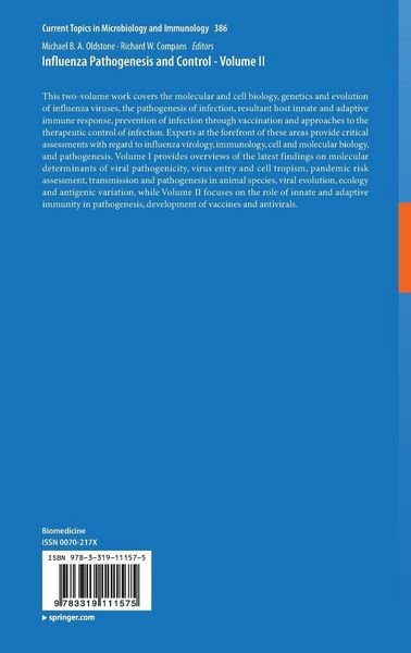 Produktbild: Influenza Pathogenesis and Control - Volume II
