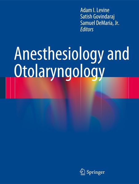 Produktbild: Anesthesiology and Otolaryngology