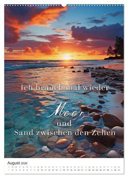 Produktbild: Meine Auszeit f&uuml;r die Seele (hochwertiger Premium Wandkalender 2026 DIN A2 hoch), Kunstdruck in Hochglanz