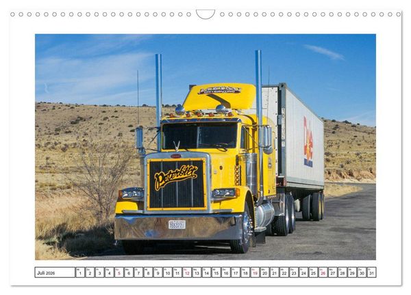 Produktbild: US-Trucks - Auf Achse in Amerika (Wandkalender 2026 DIN A3 quer), CALVENDO Monatskalender