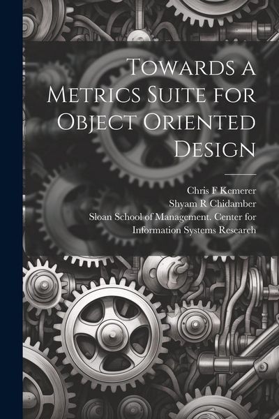 Produktbild: Towards a Metrics Suite for Object Oriented Design