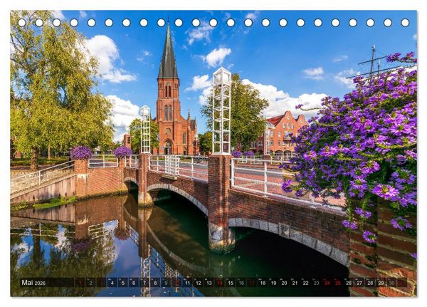 Produktbild: Papenburg - Venedig des Nordens (Tischkalender 2026 DIN A5 quer), CALVENDO Monatskalender