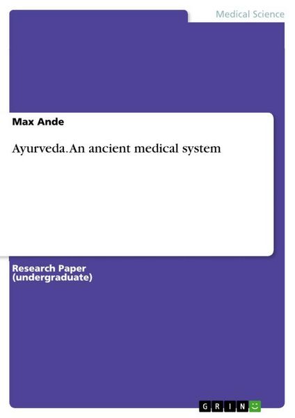 Produktbild: Ayurveda. An ancient medical system