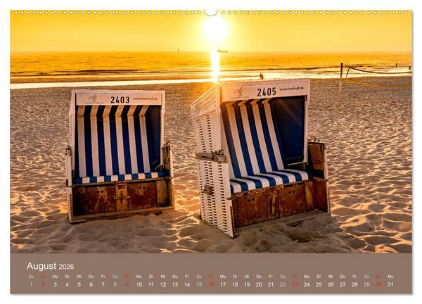 Produktbild: Nordsee - Traum (Wandkalender 2026 DIN A2 quer), CALVENDO Monatskalender
