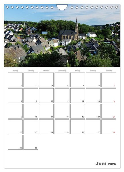 Produktbild: Das Siegerland (Wandkalender 2026 DIN A4 hoch), CALVENDO Monatskalender
