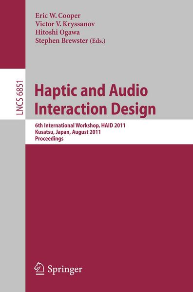 Produktbild: Haptic and Audio Interaction Design