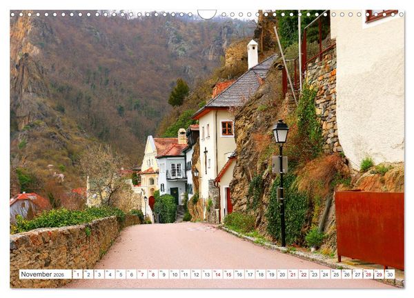 Produktbild: Melk und D&uuml;rnstein, zwei malerische St&auml;dtchen in der Wachau (Wandkalender 2026 DIN A3 quer), CALVENDO Monatskalender