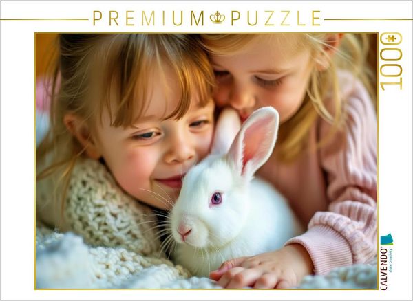 CALVENDO Puzzle Ein Motiv aus dem Kalender Kuschelige Kaninchen | 1000 Teile Lege-Größe 64x48cm Foto-Puzzle für glückliche Stunden