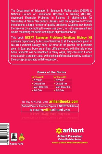 Produktbild: NCERT Examplar Biology 12th