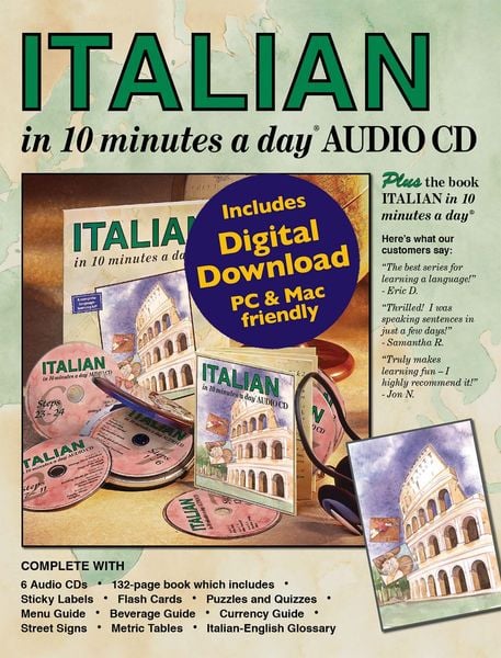 Produktbild: Italian in 10 Minutes a Day Book + Audio