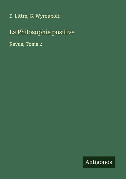 Produktbild: La Philosophie positive