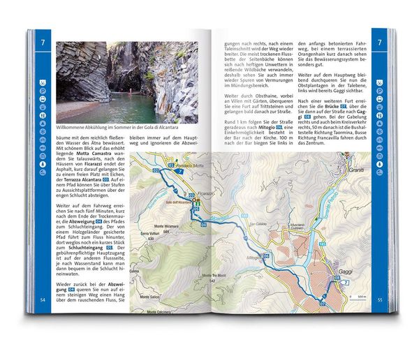 Produktbild: KOMPASS Wanderf&uuml;hrer Sizilien und Liparische Inseln, 60 Touren mit Extra-Tourenkarte