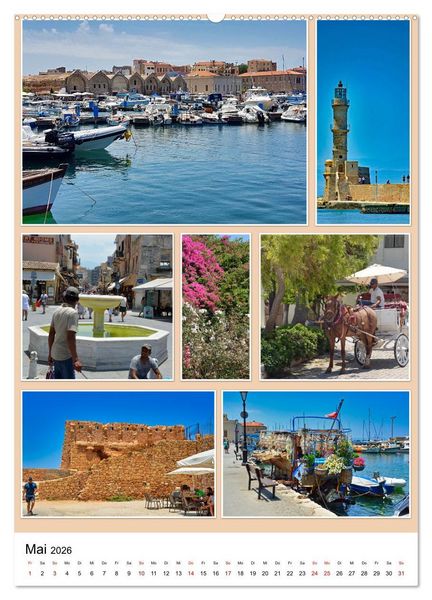 Produktbild: Kreta - Historische St&auml;dte und Bilderbuchd&ouml;rfer (Wandkalender 2026 DIN A2 hoch), CALVENDO Monatskalender