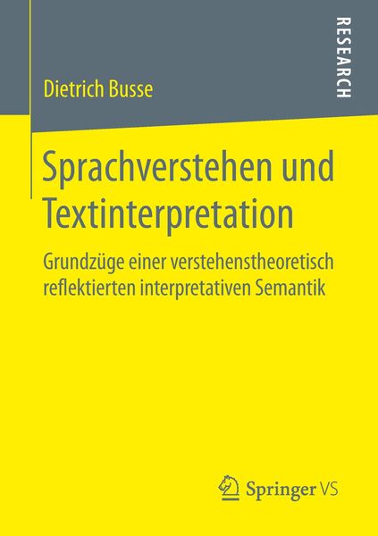 Sprachverstehen und Textinterpretation