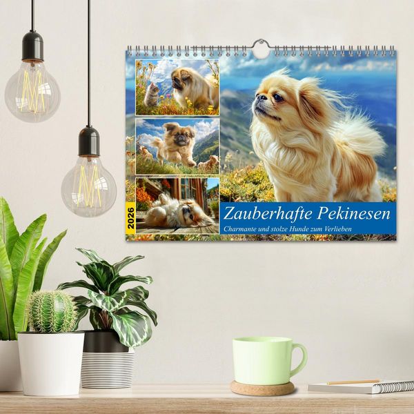 Produktbild: Zauberhafte Pekinesen. Charmante und stolze Hunde zum Verlieben (Wandkalender 2026 DIN A4 quer), CALVENDO Monatskalender
