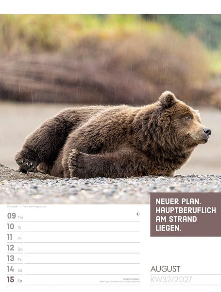 Produktbild: Tierisch Spr&uuml;chekalender Wochenplaner 2027