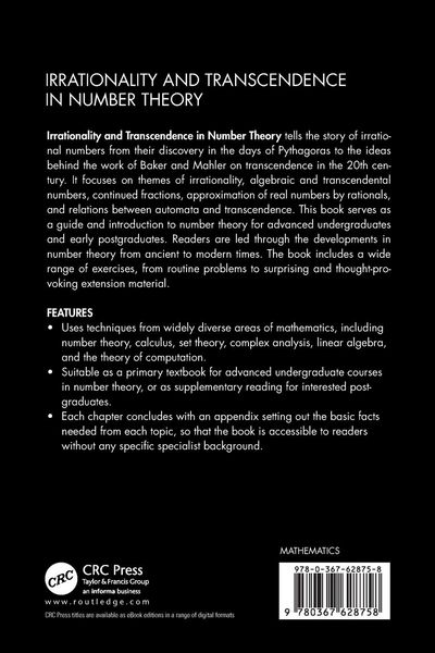 Produktbild: Irrationality and Transcendence in Number Theory