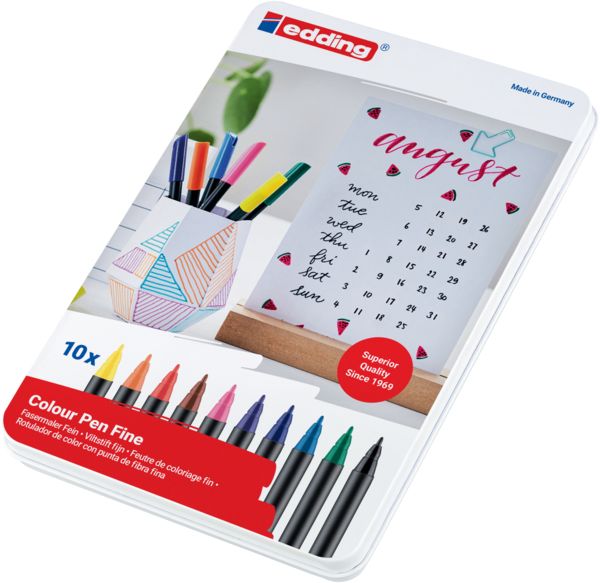 Produktbild: edding Fasermaler Color Pen 10er Set