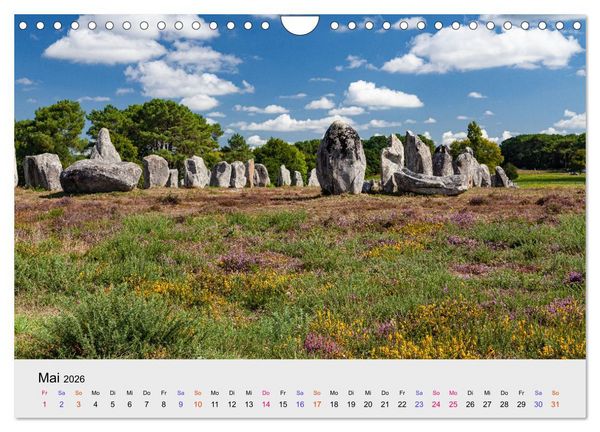 Produktbild: Bretagne Traumhafte K&uuml;sten in Frankreichs Nordwesten (Wandkalender 2026 DIN A4 quer), CALVENDO Monatskalender