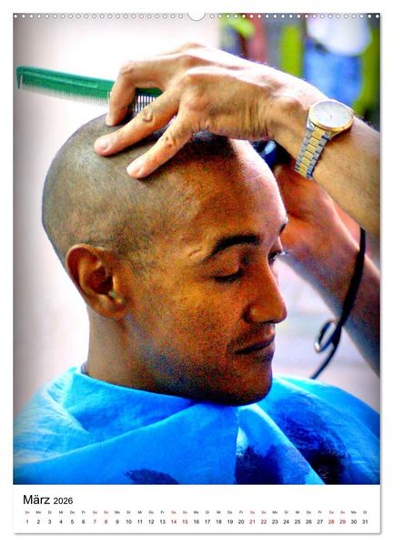 Produktbild: Cuba Coiffeur - Frisch frisiert in Havanna (hochwertiger Premium Wandkalender 2026 DIN A2 hoch), Kunstdruck in Hochglanz