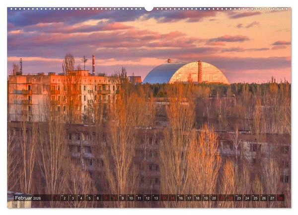 Produktbild: Tschernobyl - Die Sperrzone um das Atomkraftwerk (Wandkalender 2026 DIN A2 quer), CALVENDO Monatskalender
