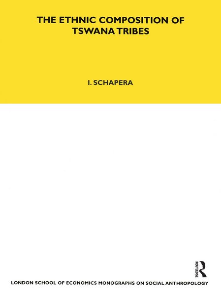 Produktbild: The Ethnic Composition of Tswana Tribes