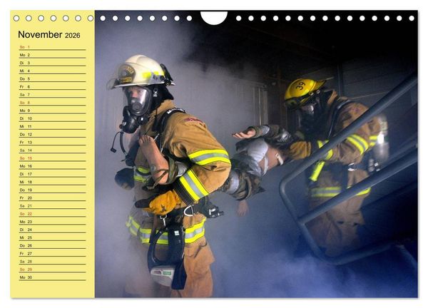 Produktbild: Die Feuerwehr. U.S. Firefighter im Einsatz (Wandkalender 2026 DIN A4 quer), CALVENDO Monatskalender
