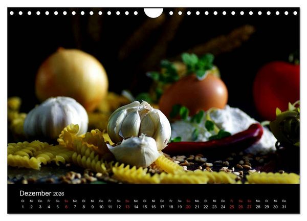 Produktbild: Pasta Kreationen (Wandkalender 2026 DIN A4 quer), CALVENDO Monatskalender